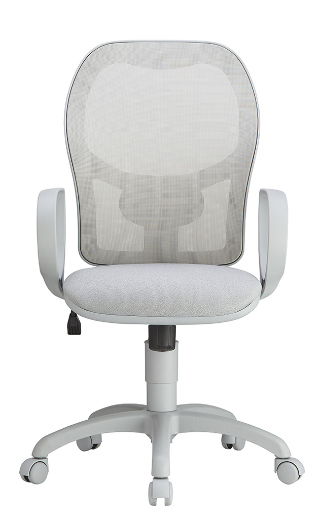 Bijela uredska stolica s mrežom